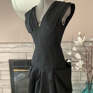 BCBG black dress w/pockets